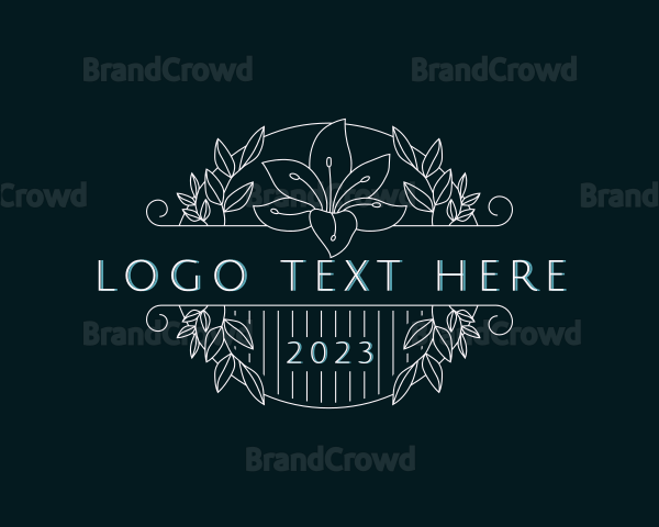 Luxury Floral Event Logo