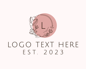 Upholstery - Feminine Flower Wreath logo design
