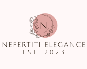 Feminine Flower Wreath logo design