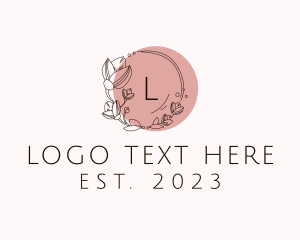 Room Makeover - Feminine Flower Wreath logo design