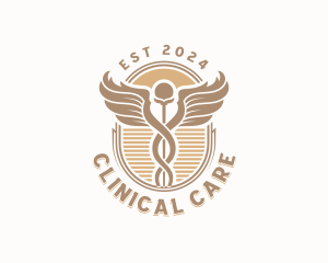 Pharmaceutical Clinic Caduceus logo design