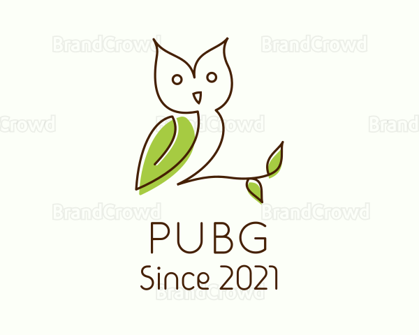 Monoline Nature Owl Logo