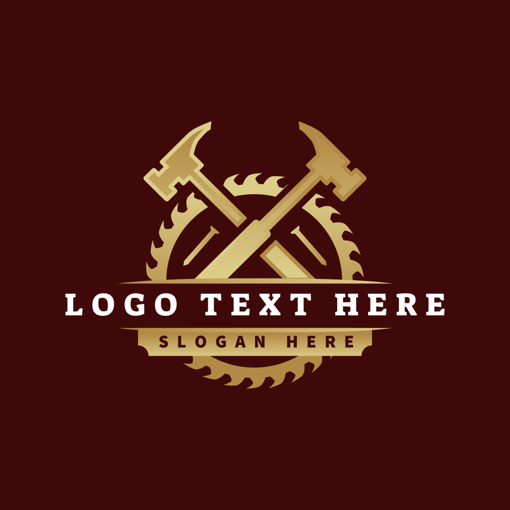 Hammer Saw Carpentry Logo | BrandCrowd Logo Maker