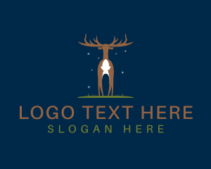 Antler - Deer Buck Antler logo design