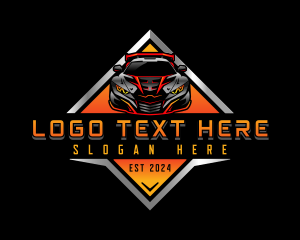 Shield - Car Automotive Racing logo design