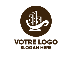 Latte - City Coffee Cup logo design
