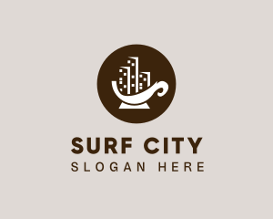 City Coffee Cup logo design