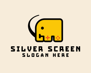Game Streaming - Elephant Zoo Letter M logo design