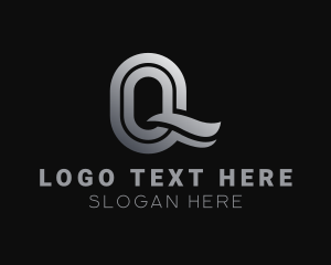 Distribution - Gradient Wave Letter Q logo design