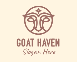 Mystical Goat Line logo design