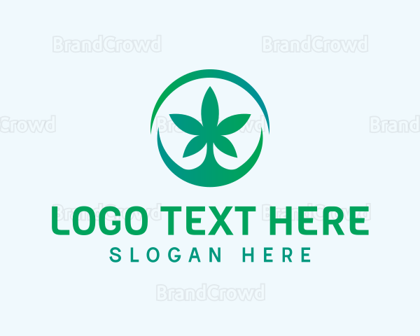 Cannabis Weed Emblem Logo