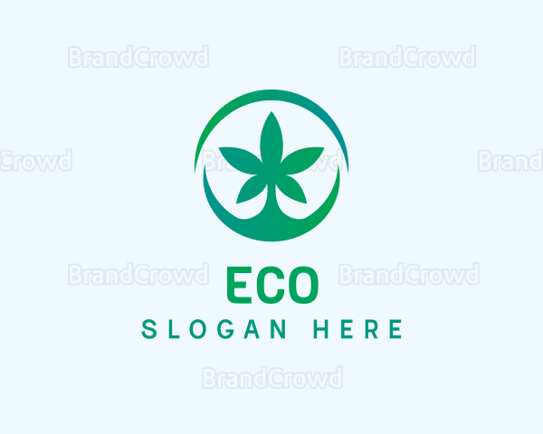 Cannabis Weed Emblem Logo