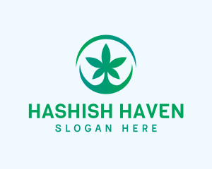 Hashish - Cannabis Weed Emblem logo design