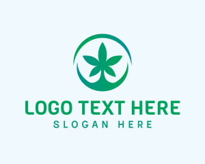 Medical - Cannabis Weed Emblem logo design