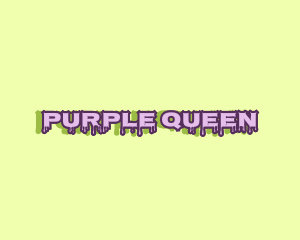 Purple Slime Text logo design