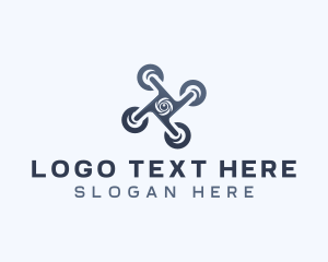 Shutter - Aerial Drone Photography logo design