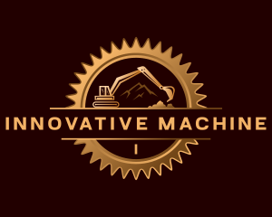 Excavator Cog Machine logo design