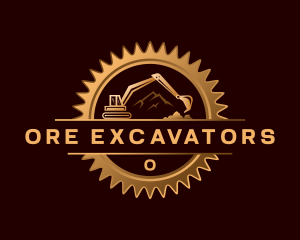 Excavator Cog Machine logo design