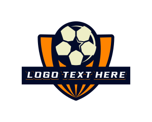 Stripe - Soccer Ball Sport Team logo design