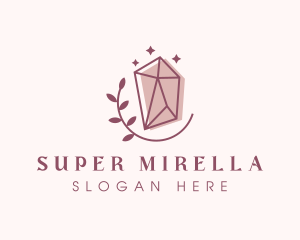 Upscale Leaf Crystal Logo