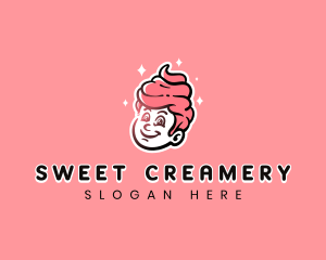 Sweet Ice Cream Boy logo design