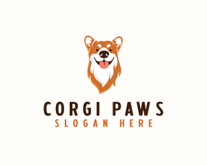 Corgi - Cute Puppy Pet logo design