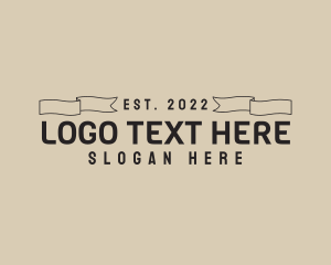 Monochrome - Regal Ribbon Stylist logo design