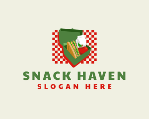 Canteen Snack Lunchbox logo design