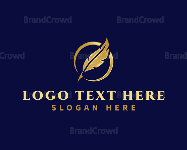 Luxury Feather Quill Logo