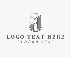 Vintage - Styling Decor Boutique Letter J logo design