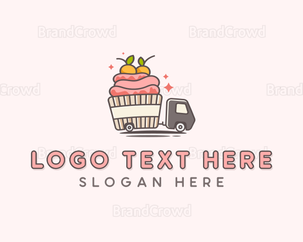 Cupcake Food Truck Logo