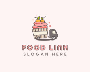 Cupcake Food Truck logo design