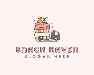 Cupcake Food Truck logo design