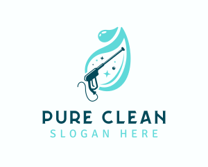 Water Pressure Washing logo design