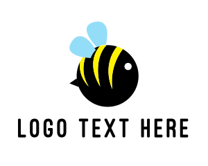 Yellow Baby - Baby Kids Bee logo design