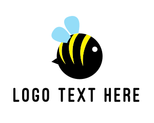 Honeybee - Baby Kids Bee logo design