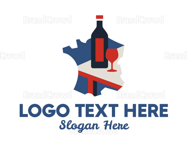 French Wine Tasting Logo