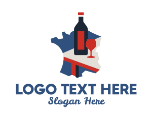 Travel Agency - French Wine Tasting logo design