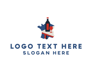 Travel Agency - French Wine Tasting logo design