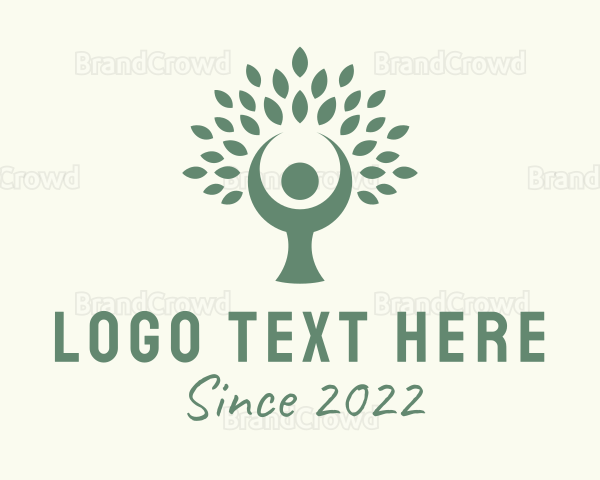 Environmentalist Human Tree Logo