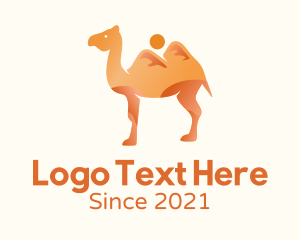 Travel Guide - Desert Dunes Camel logo design