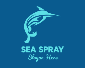 Wild Swordfish Fish logo design