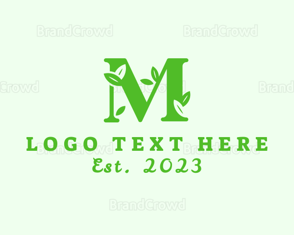 Seedling Letter M Logo