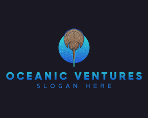 Sea Horseshoe Crab logo design