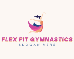 Jumping Fitness Gymnast logo design