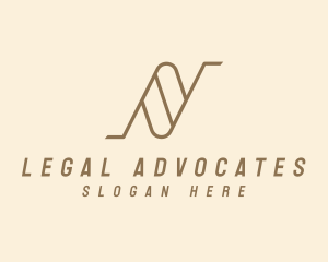 Legal Firm Letter N logo design