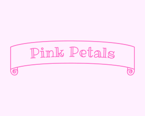 Pink Girly Banner logo design