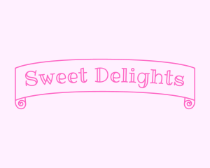 Pink Girly Banner logo design