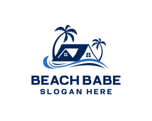 Beach House Holiday logo design