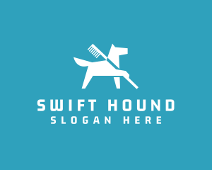 Hound Dog Grooming logo design